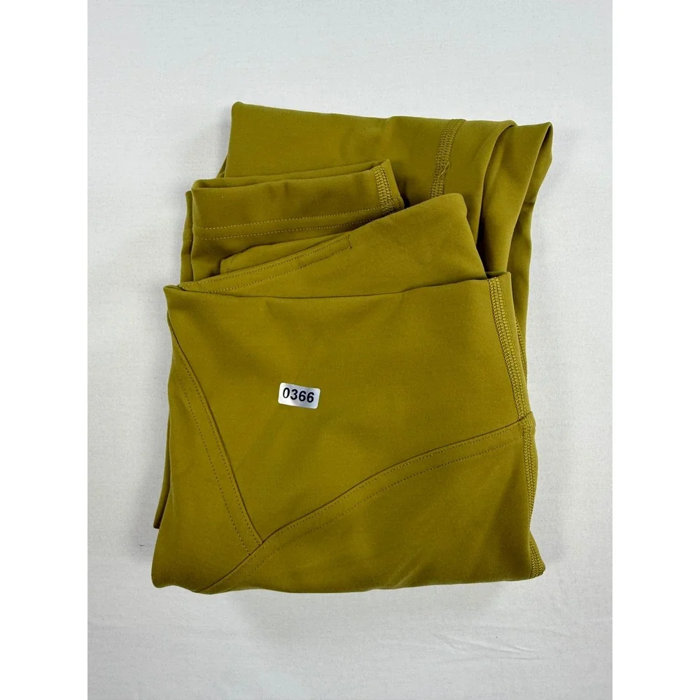 Lululemon High Rise Leggings Mustard Yellow‎ Size 6 25